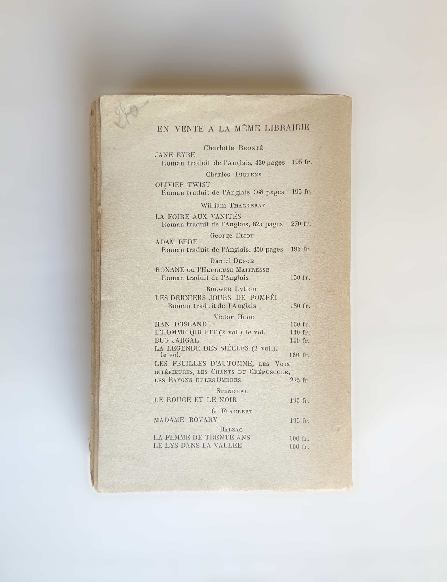 Livre «La Chartreuse de Parme» Stendhal, ed. Du Dauphin 1948