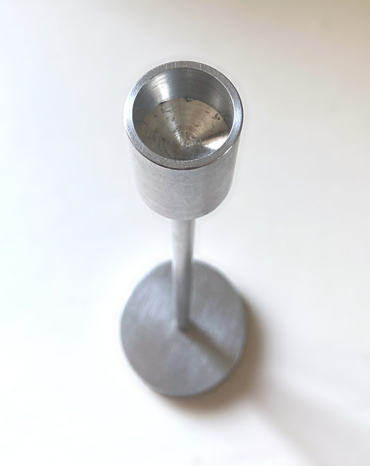 Bougeoir chandelier aluminium design 27cm