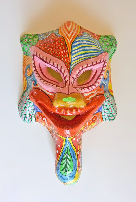 Masque à main artisanal de carnaval República Dominicana