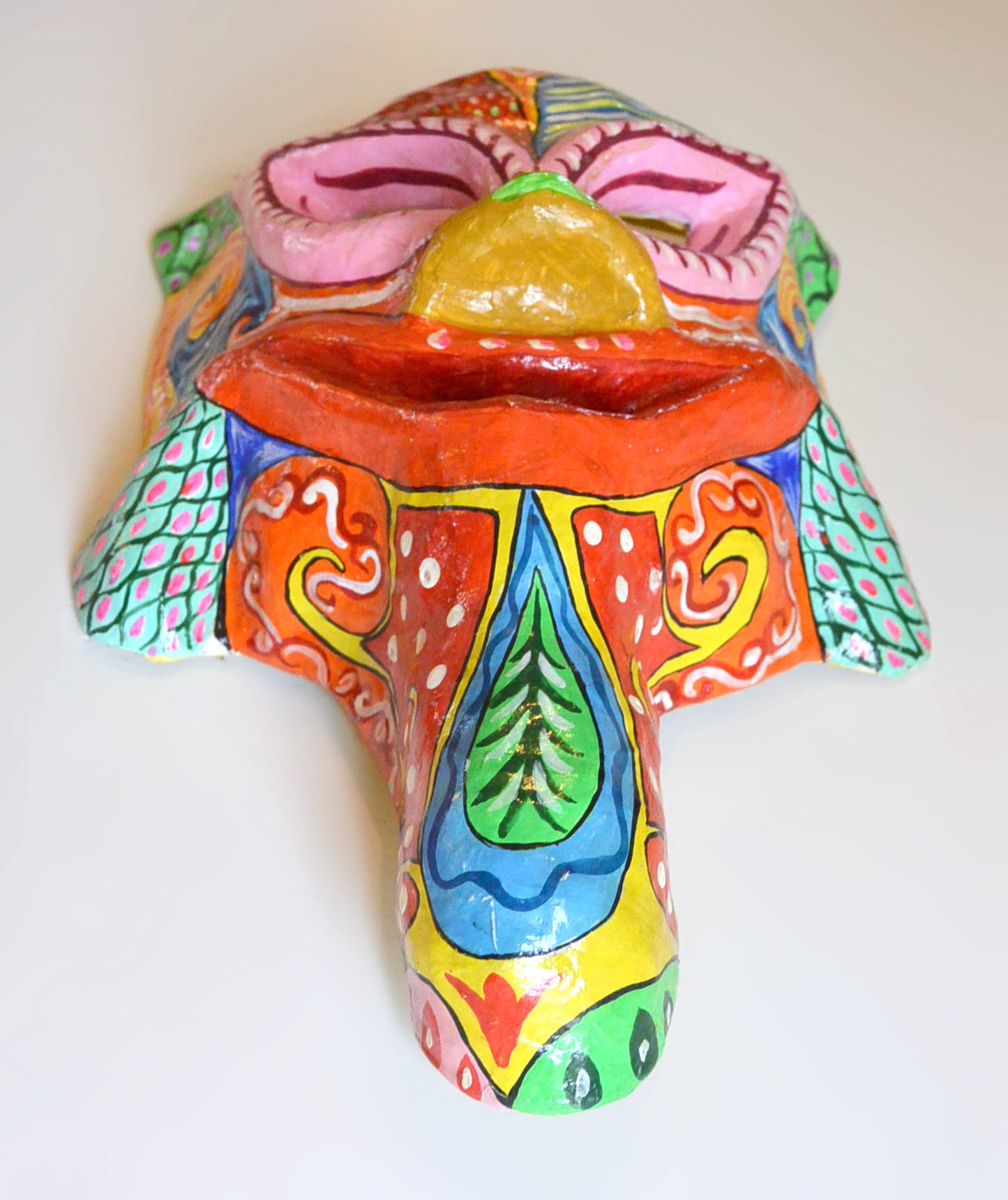 Masque à main artisanal de carnaval República Dominicana