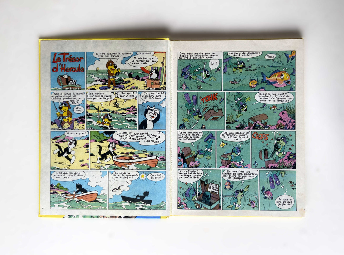 Livre bd «Pif et Hercule – Chasseurs de trésors» ed. Polycom 1985