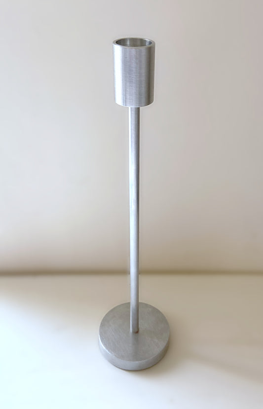 Bougeoir chandelier aluminium design 27cm
