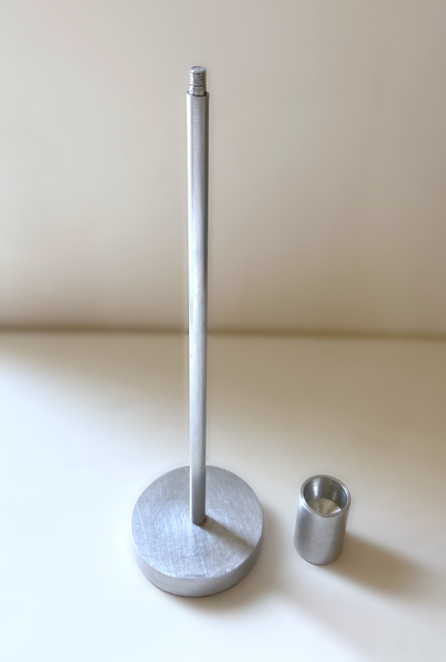 Bougeoir chandelier aluminium design 27cm