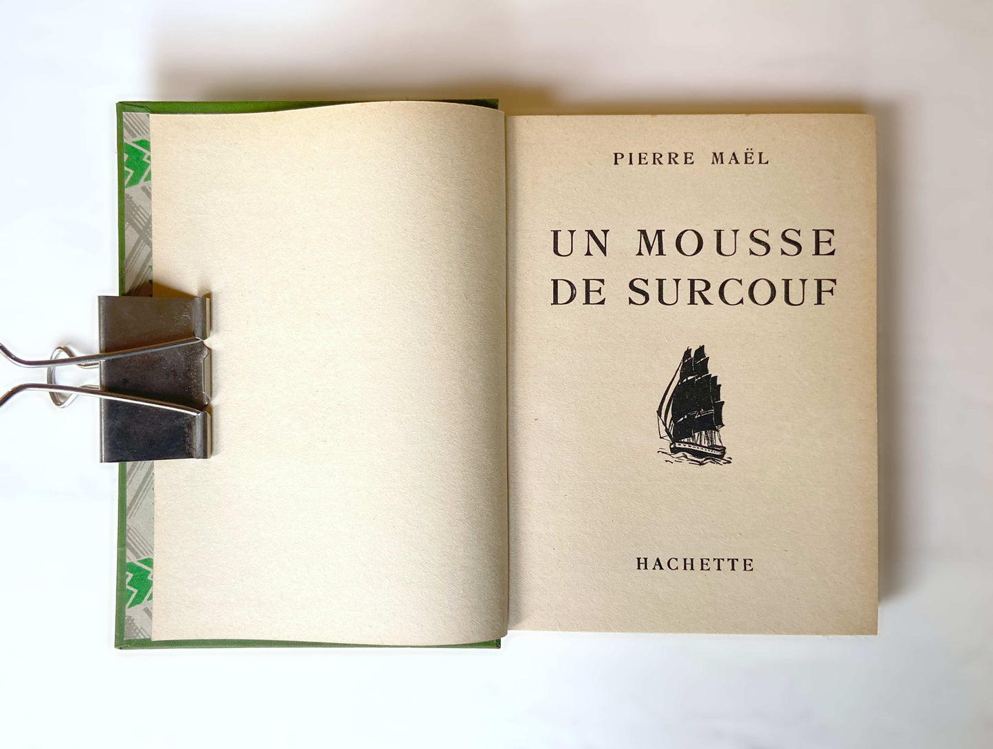 Livre «Un mousse de Surcouf» P. Maël, ed. Hachette 1925